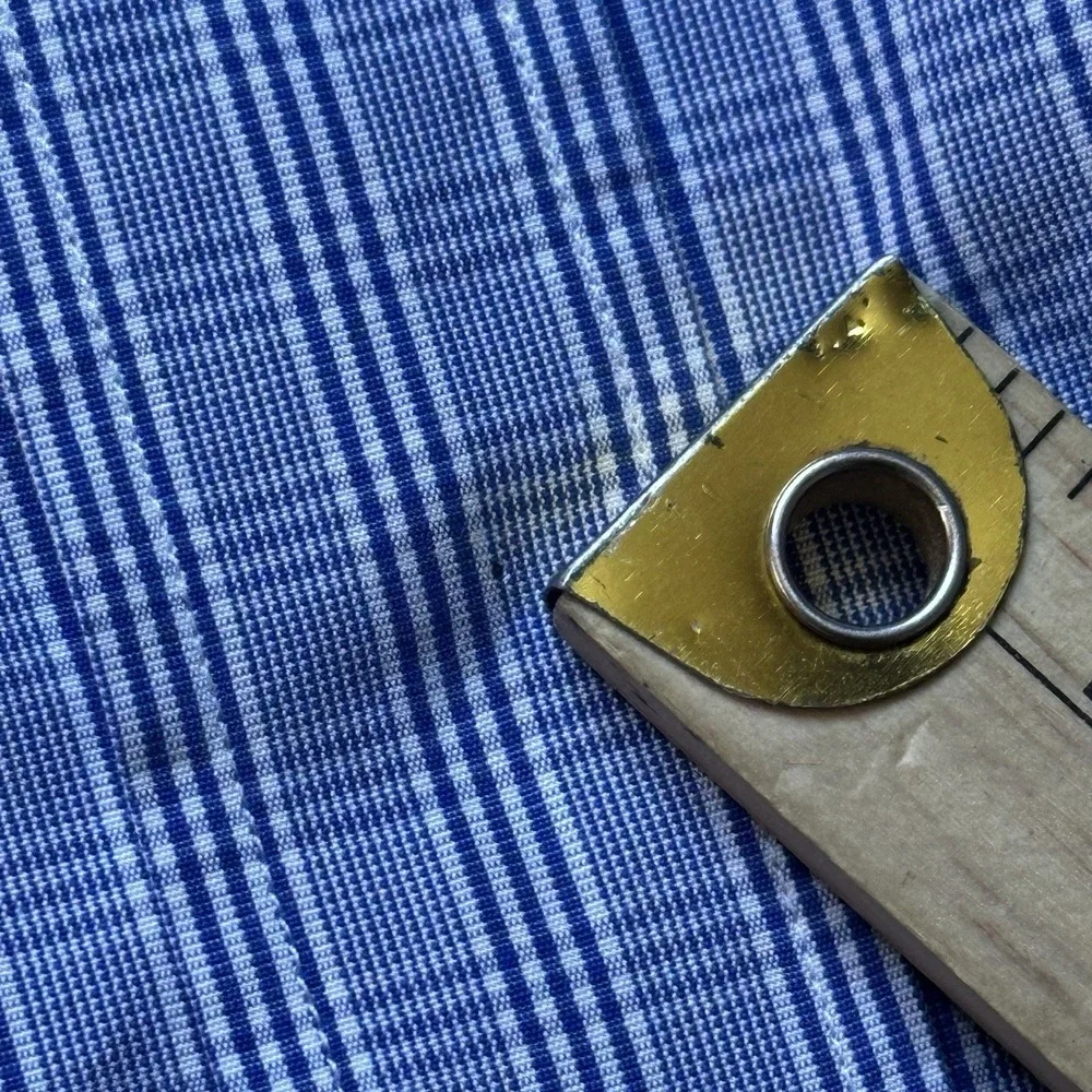 Canali Shirt Mens 43 17 Blue Plaid Dress Long Sleeve Button Front Italy‎ Cotton